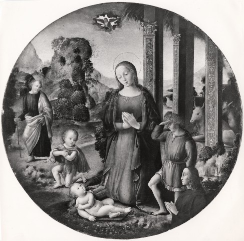 Anonimo — Agnolo di Domenico di Donnino - sec. XV/ XVI - Natività di Gesù — insieme